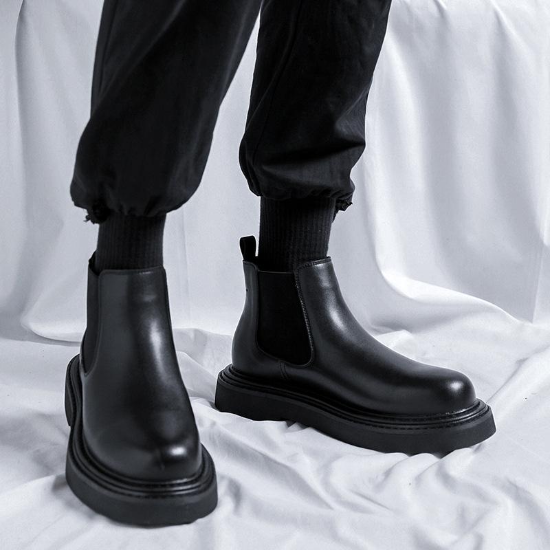 Ботинки челси мужские летние низкие ботинки Martin мужские красивые короткие ботинки локомотив японская повседневная обувь 59330-R