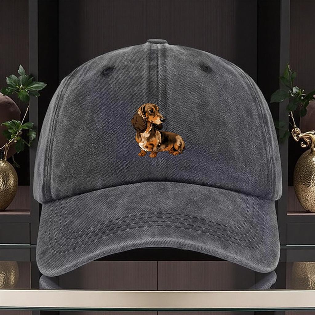 Cute Long Eared DachshundBaseball Cap Fishing Hat Classic Unisex and Women Outdoor Breathable Fathers Day Gift Suitable for Outdoo