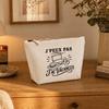 Trousse de toilette - PLANETEE - J'peux pas j'ai Vacances (minimaliste) - Beige - 100% coton - 3 L