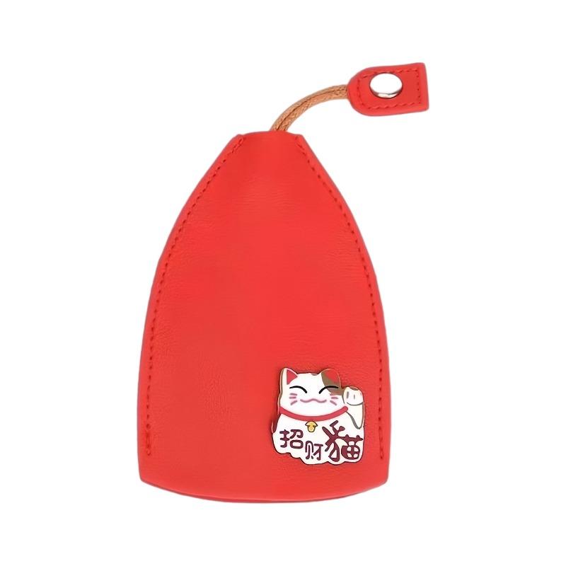 Выдвижной чехол для ключей Милый Вместительный кошелек для монет Хранение на шнурке Чехол-брелок