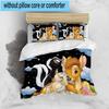 3PCS Classic cartoon Bam Deer 3pcs Bedding,Including 3PCS Duvet Cover And 2pcs Pillowcases Perfect for Christmas,Ideal for Bedroom, Dormitory