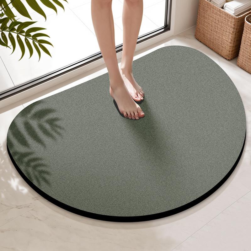 Diatom mud floor mat Solid color bathroom floor mat Foot mat