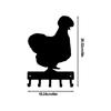 1 шт. Вешалка для ключей Silkie Chicken Farm - металлический настенный крючок шириной 6 дюймов, совершенно новый домашний декор, настенный декор, металлическое настенное крепление