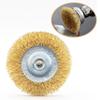 3 шт. Щетка из стальной проволоки типа ручки 5 шт. Стальное проволочное колесо для электродрели со стержнем Полировка и удаление ржавчины Аксессуар для инструмента электродрели