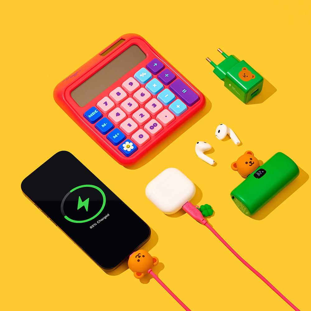 Wiggle Wiggle 60 Вт USB-C на USB-C PD Кабель для быстрой зарядки 1,2 м (Улыбка Мы Любим / Танцующий Медведь)