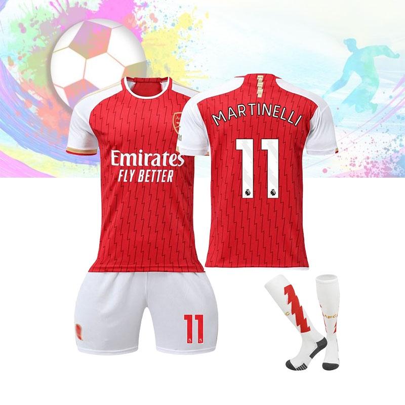 2023 24 Arsenal Home Jersey 11 Martinelli Soccer Jersey Sports Apparel Football