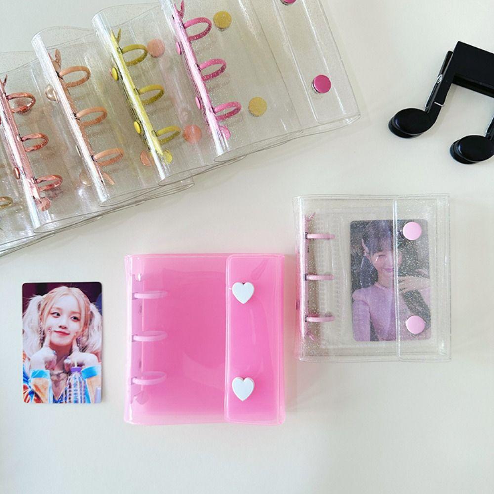 PVC Clear Idol Card Collect Book A8 Kpop Photocard Holder Cute Binder Photo Album Cover