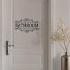 Removable WC Doorway Sign Self-Adhesive Bathroom Wall Sticker Toilet Door Stickers  Bathroom