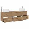 Bathroom Furniture Set 3 Pcs Artisan Oak 49.5 x 44.5 x 66 cm