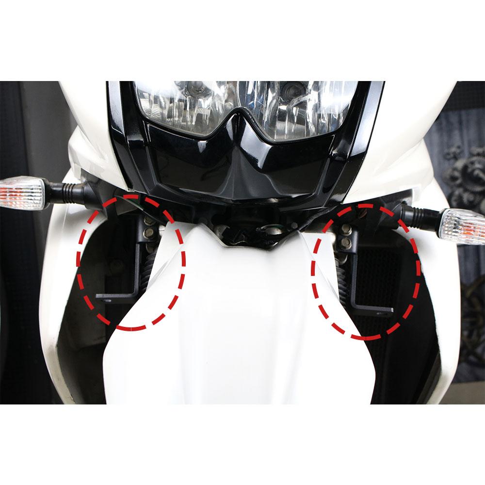 Подходит для Kawasaki KLR650 2008-2024 Мотоциклетные аксессуары Кронштейны для крепления дополнительного света Держатель для противотуманных фар и прожекторов KLR 650