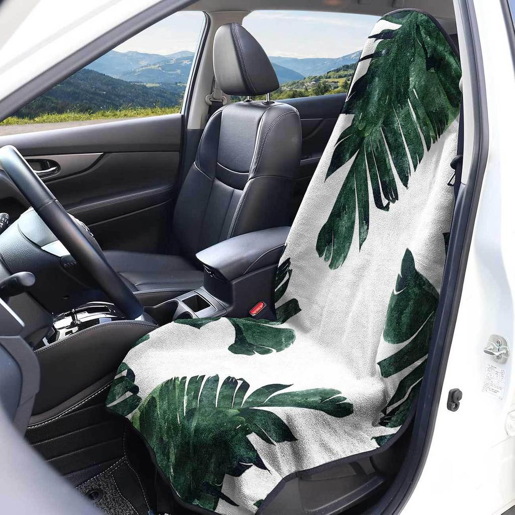 Car Seat Towel Cover - Front Seat Protection for Gym & Exercise, All-Season Universal Fit