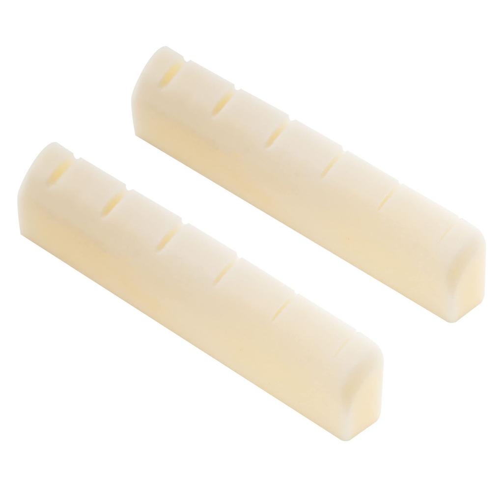 Musiclily Pro 44mm String Groove Beef Bone Nut Bone Nut G Type LP for Les Paul Electric Guitar 44.07x4.98x9.30mm