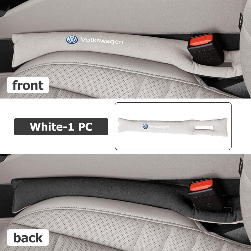 Hub Caps 2pcs Two-color Patchwork Suede Material Car Seat Gap Filler For Volkswagen VW Golf 4 5 6 7 Polo Jetta Sagitar Magotan P