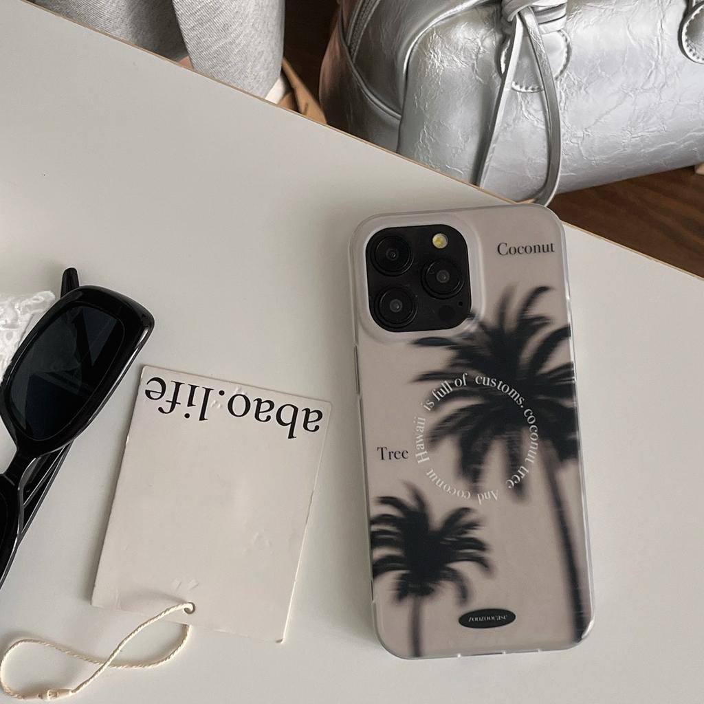 Чехол для iPhone 15 Pro с рисунком кокосовой пальмы, IMD TPU