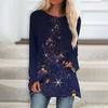 Round Neck 3D Printed Top Fashionable Casual Comfort Long Sleeved Women's T-shirts