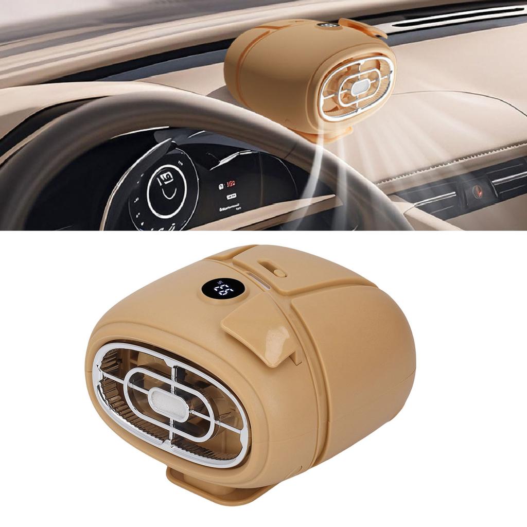 Waist Hanging Fan LED Display Portable Cooling Fan for Outdoor Work 100 s Adjustment Diffusion Function