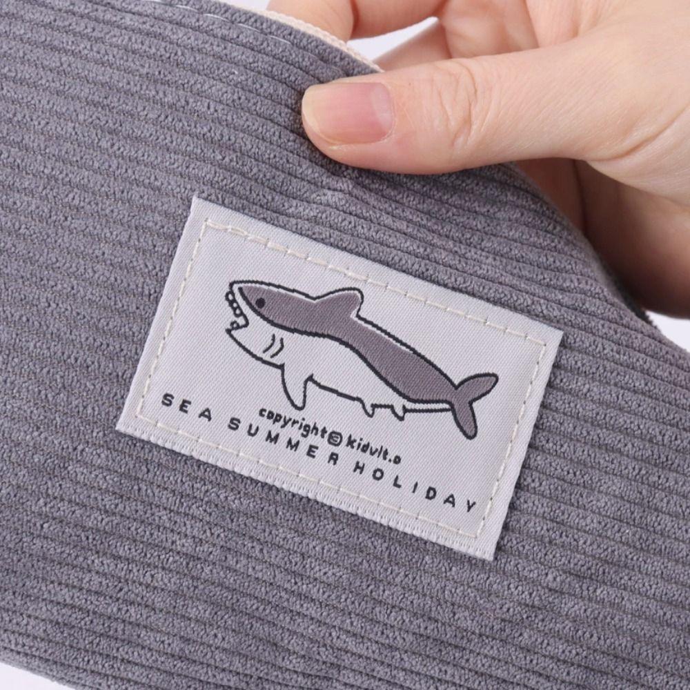 Cute Shark Pen Bag Large-capacity Pen Box Multifunctional Stationery Organizer  Students