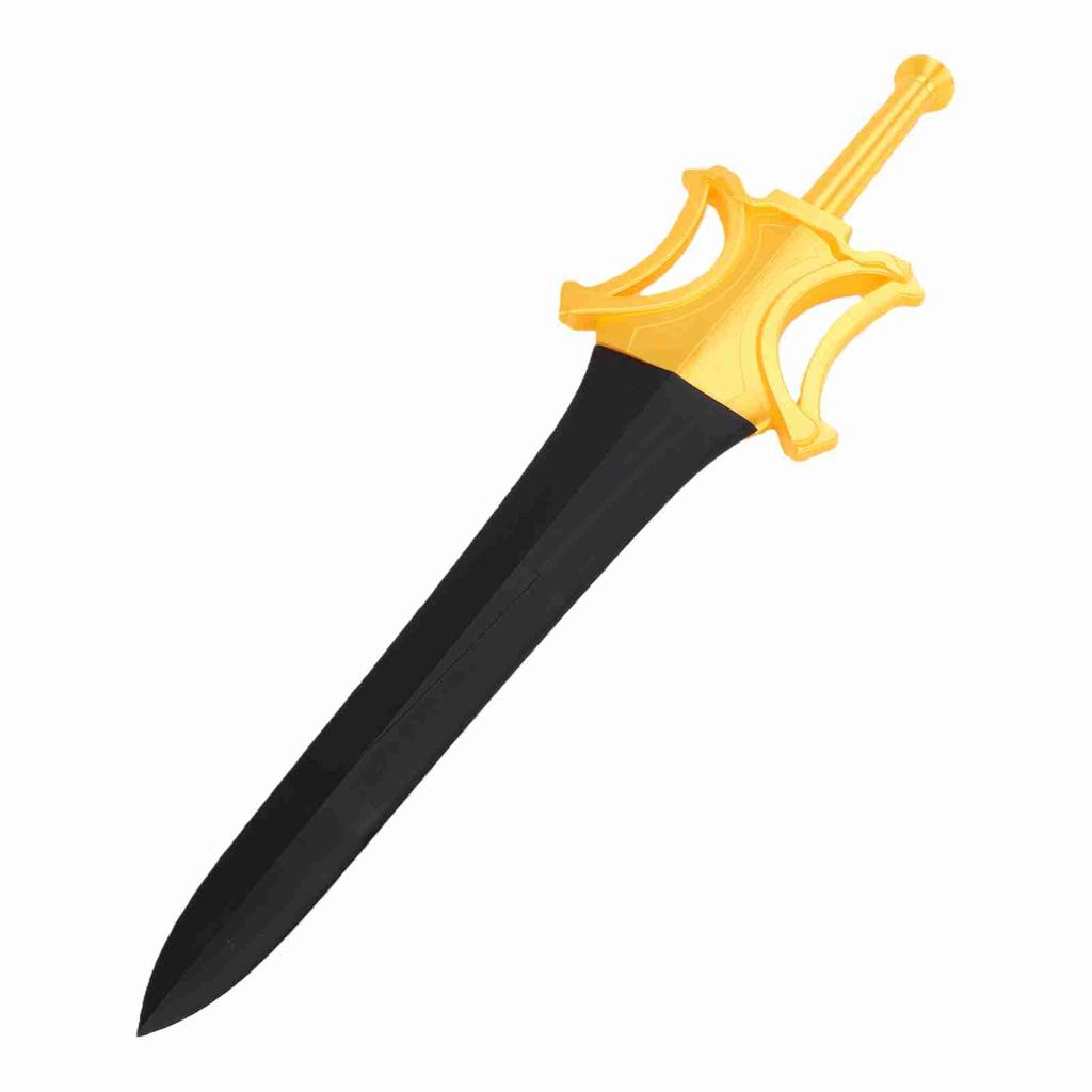 Prop Sword Retractable Lightweight PLA 3D Printed Sword for Cosplay Holiday Outfit Accessory Black Gold