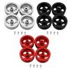 4Pcs RC Car Wheel Rim Aluminum Alloy Sturdy Structure Stylish Look Wheels Hub Rim for MN82 RC Car