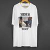 Футболка Nirvana Bleach Гранж Рок-музыка Курт Кобейн Панк Короткий рукав Хлопок Печатная одежда Y2K Унисекс Топ