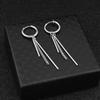Jungkook Earings Long Stick Bts Earrings Men and Women Stainless Steel Tassle Earrings Ear Clips Style 1 One Piece