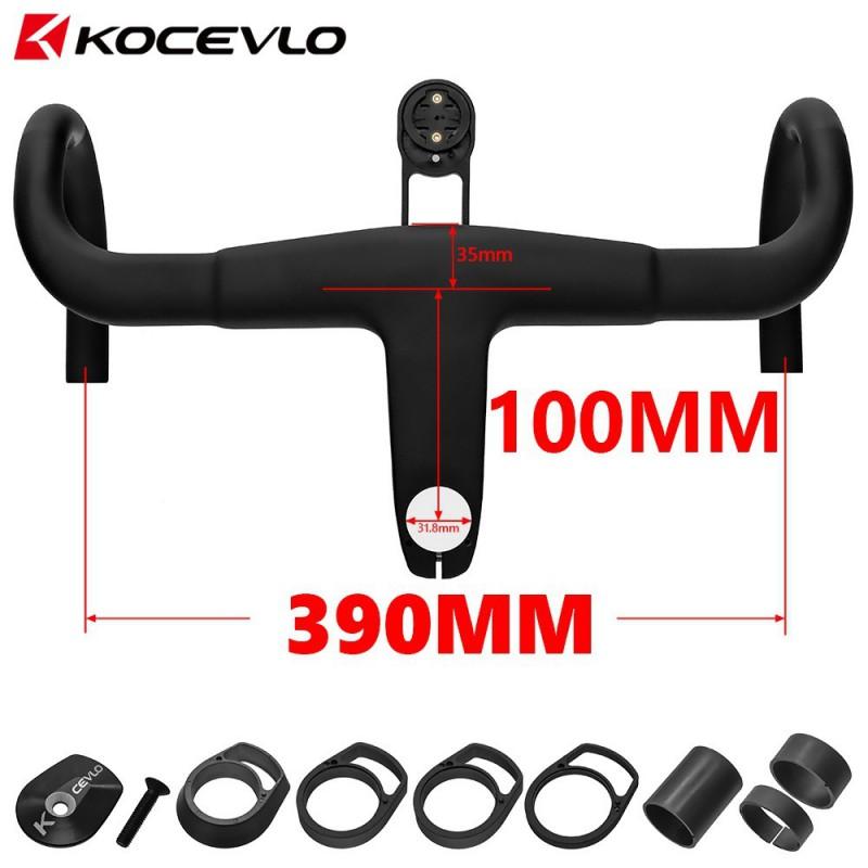 KOCEVLO H36 Full Carbon Fiber Integrated Aero Drop Handlebar With Internal Cable Routing Road Bike
