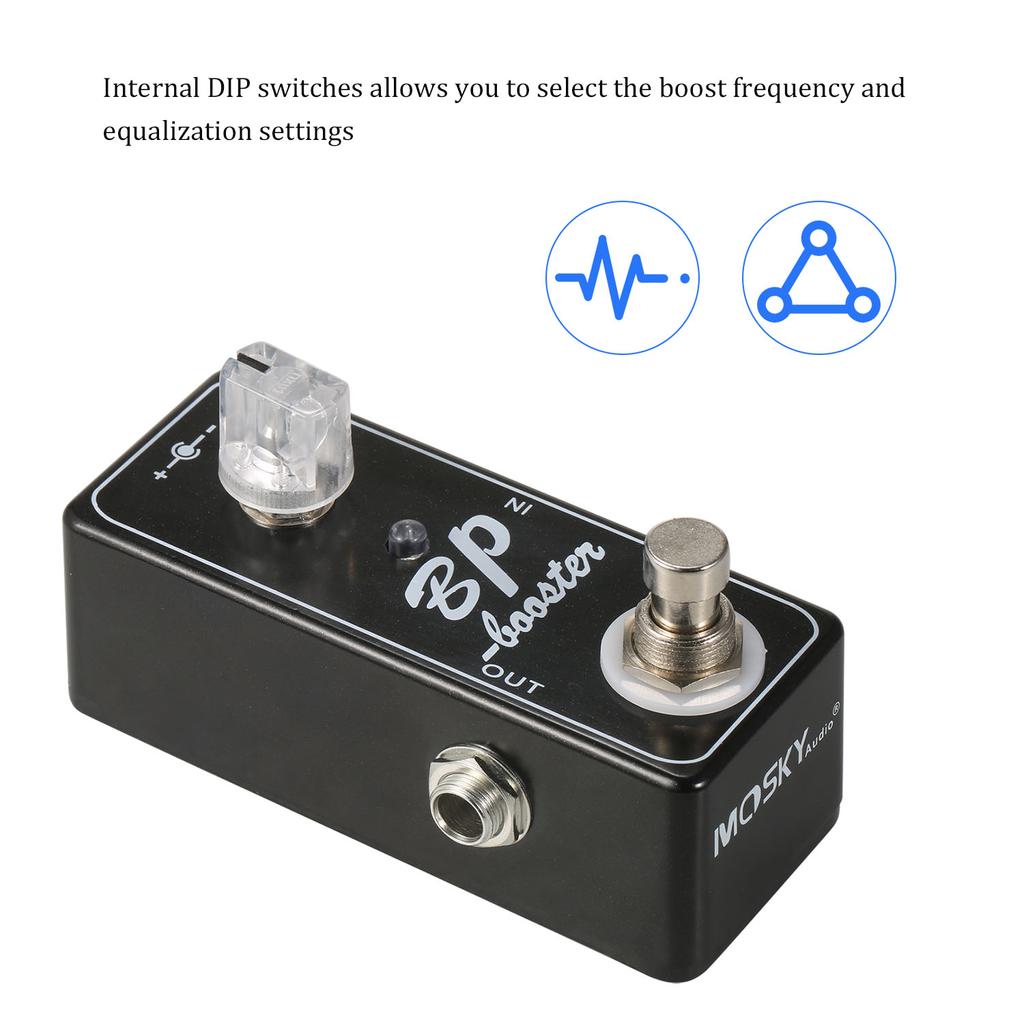 MOSKY Audio Мини-гитарные педали BP Booster Clean Boost Тип эффекта True Bypass Switching для гитары