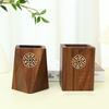 Multiple Use Wooden Pen Holder Black Walnut Pen Container Desk Organizer Wooden Pencil Box  Office
