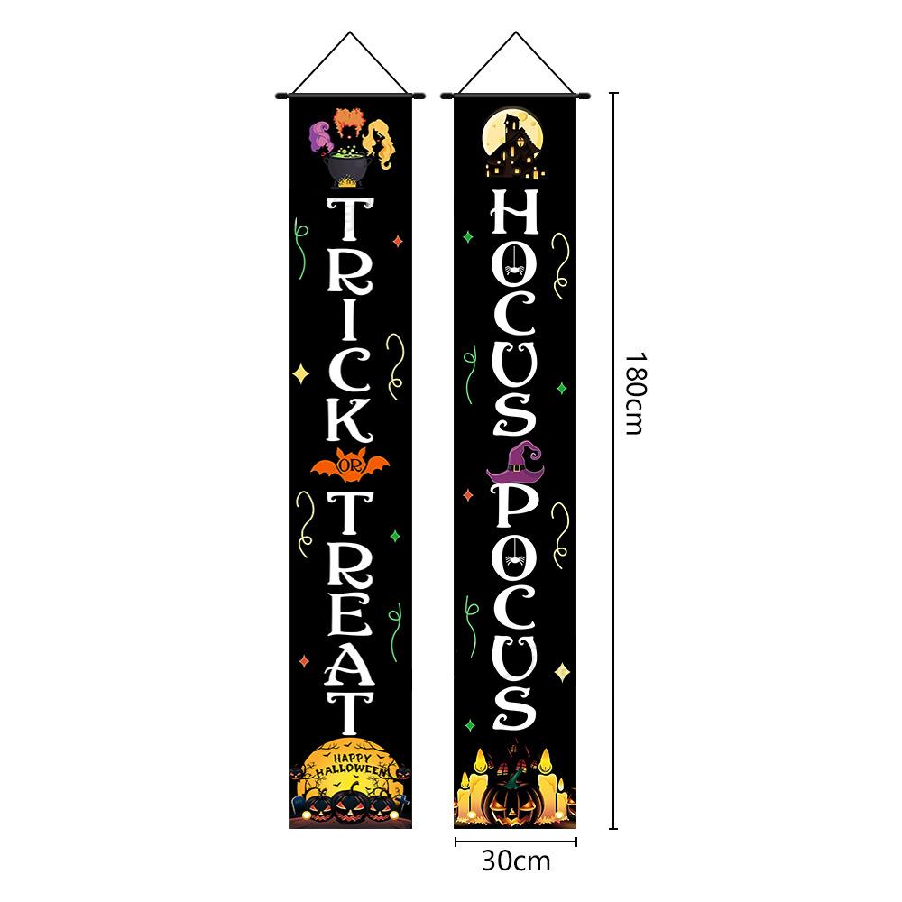 Хэллоуин Мексиканский День Мертвых Вечеринка Крыльцо Подвесной Дверной Занавес Баннер Подвесной Знак Крыльцо Домашний Хэллоуин Украшения Инструменты