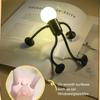 Funny Sportsman Night Light Versatile Lamp Changeable Shape Creative Button Battery Desk Lamp Ornament Vacuum Suction