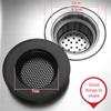 1~10PCS Kitchen Sink Filter Trap Stainless Steel Mesh Strainer Food Slag Drainer Bathroom Shower Floor Drain Hair Catcher