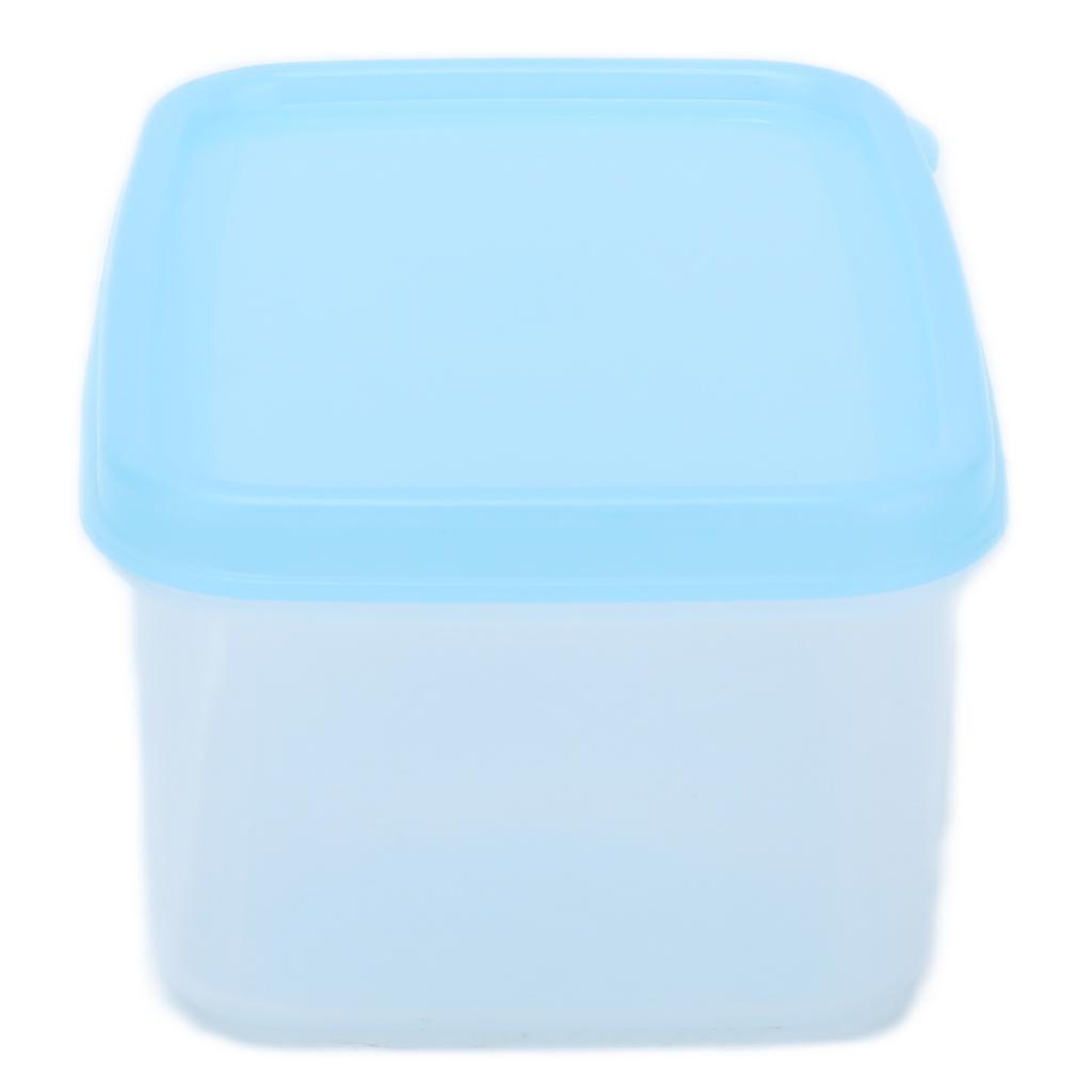 5Pcs Small Food Container Blue Heat Resistant Reusable Mini Airtight Multifunctional Food Box