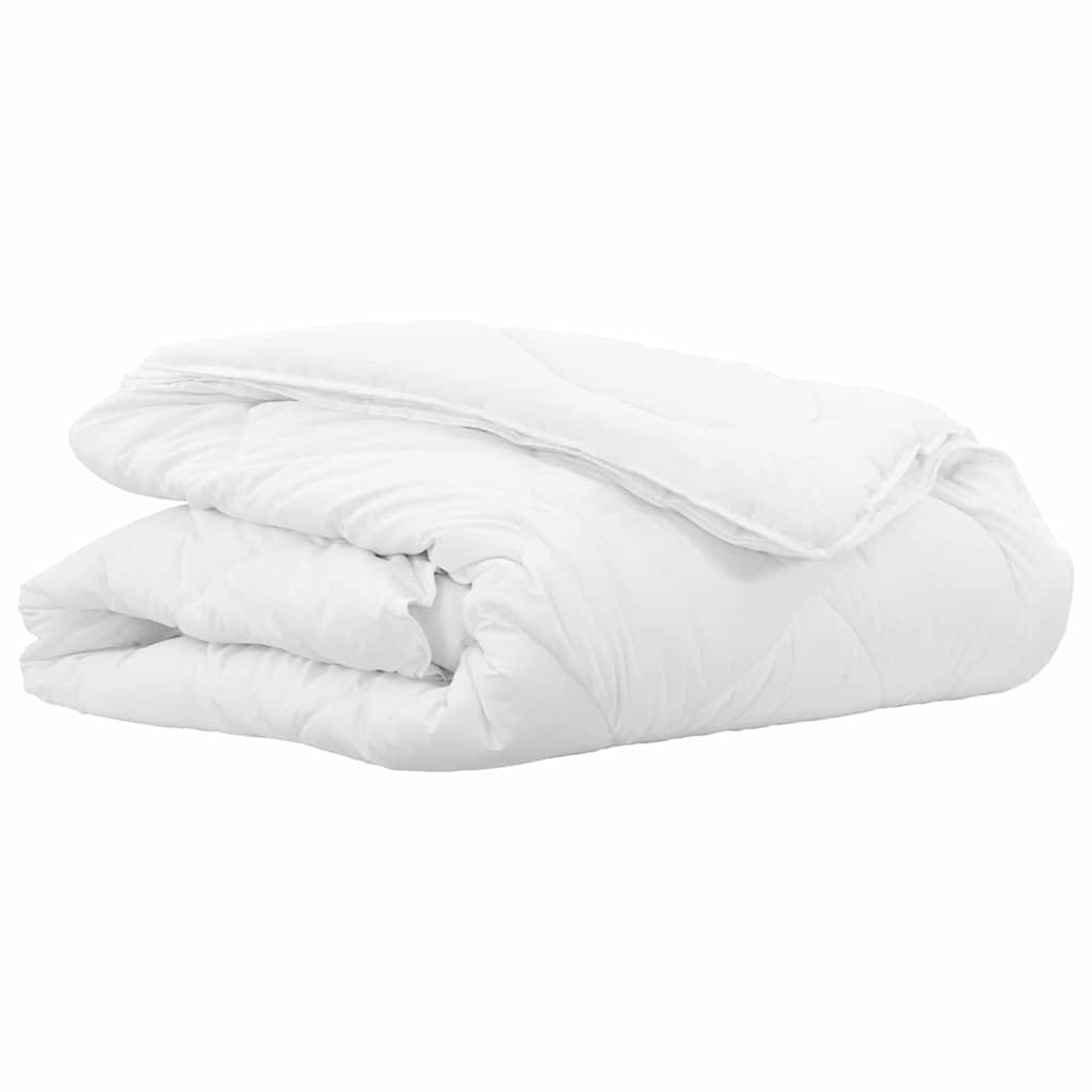 2 in 1 Duvet Cover White 135 x 200 cm Polyester