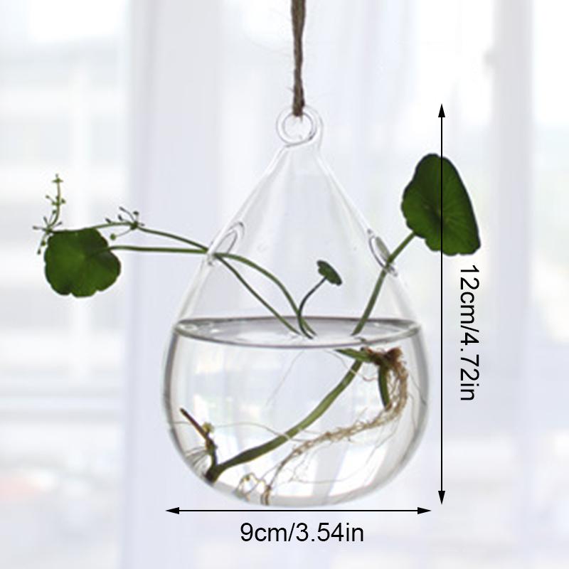 1 шт. прозрачные вазы для гидропоники, террариумный контейнер, подвесная стеклянная ваза, цветочный горшок