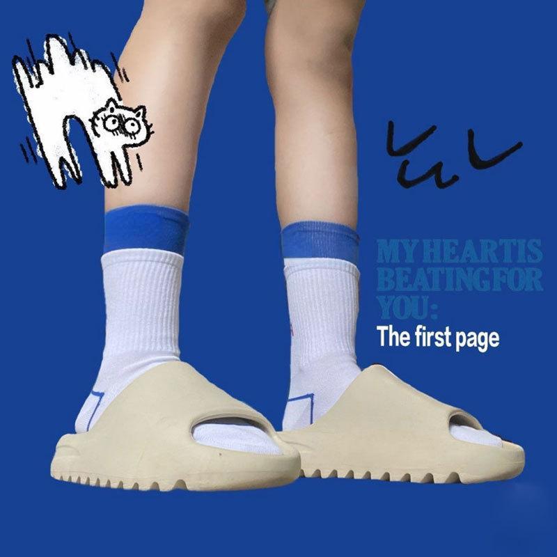 Мужские летние пляжные тапочки, модные уличные домашние мягкие шлепанцы из ЭВА, мужская противоскользящая обувь на толстой зубчатой подошве