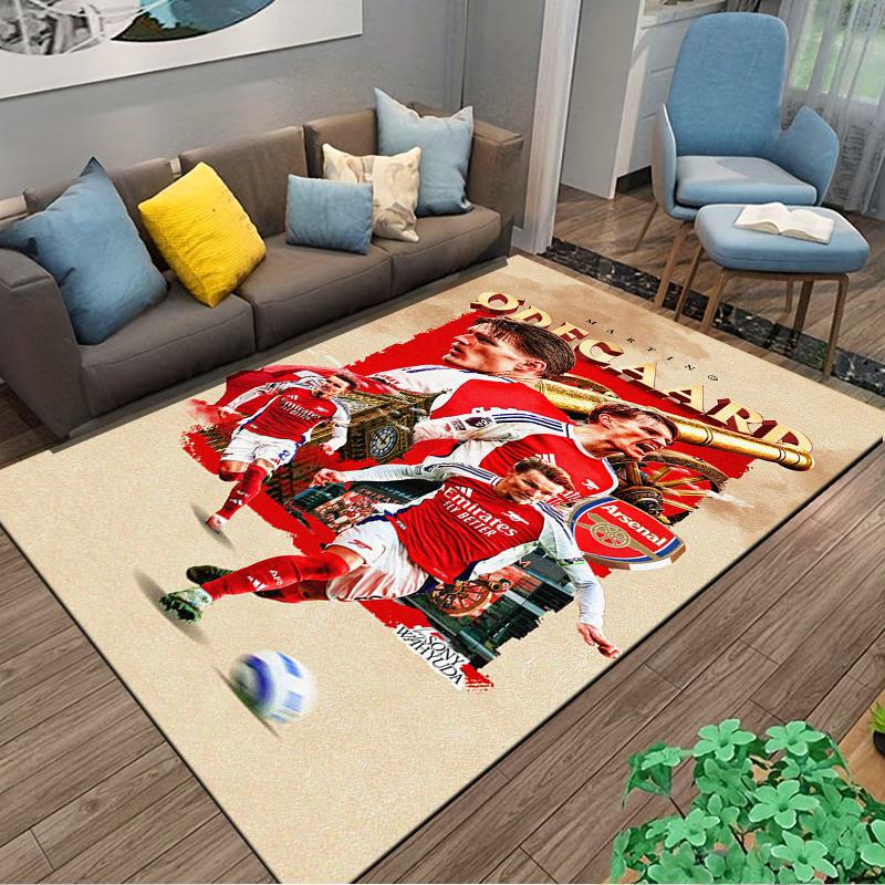 Arsenal Football Designed floor mat, suitable as a non-slip mat for the living room or bedroom sofa