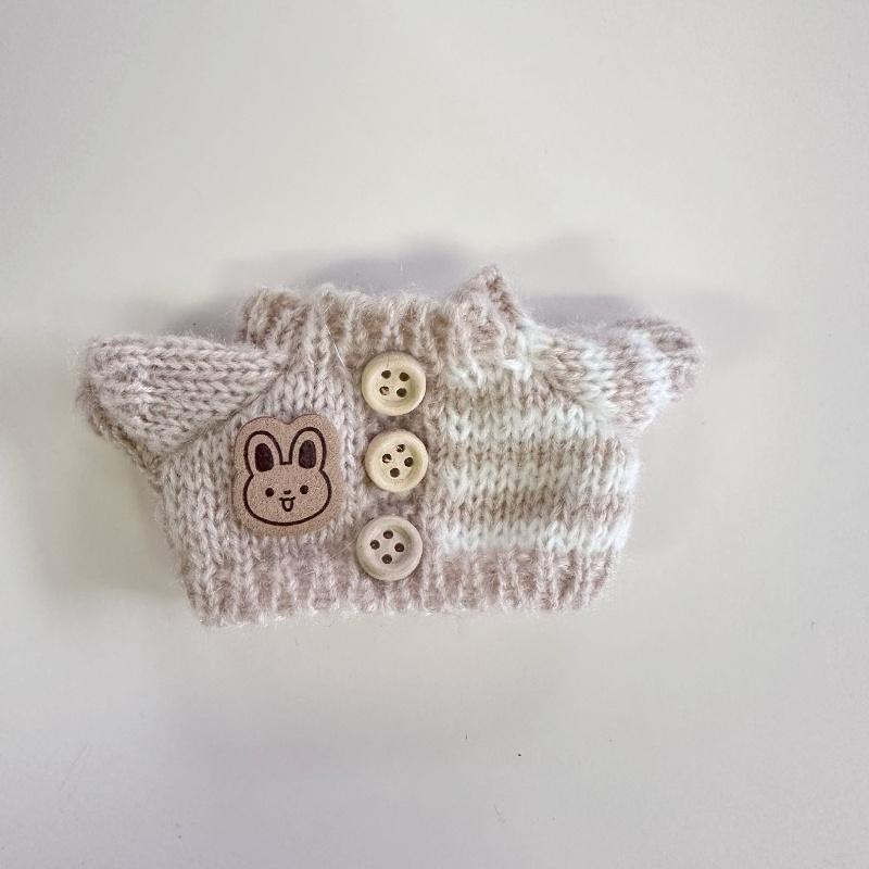 Разноцветная одежда для кукол 15-17 см, джемперы, шляпы, сумки через плечо, милые костюмы животных, аксессуары для DIY для кукол Labubu (кукла в комплект не входит)