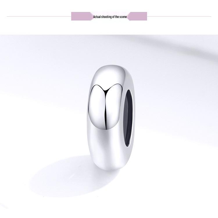 Aifle Sterling Silver S925 Spacer Beads - DIY Jewelry Accessories for Bracelets