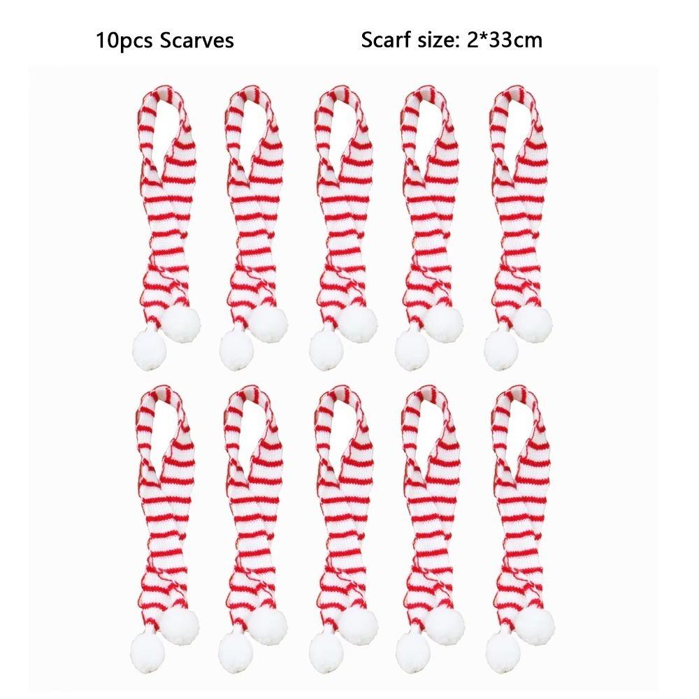 20pcs Handmade Mini Santa Hat Knitting Doll Hats New Christmas Hats  Christmas