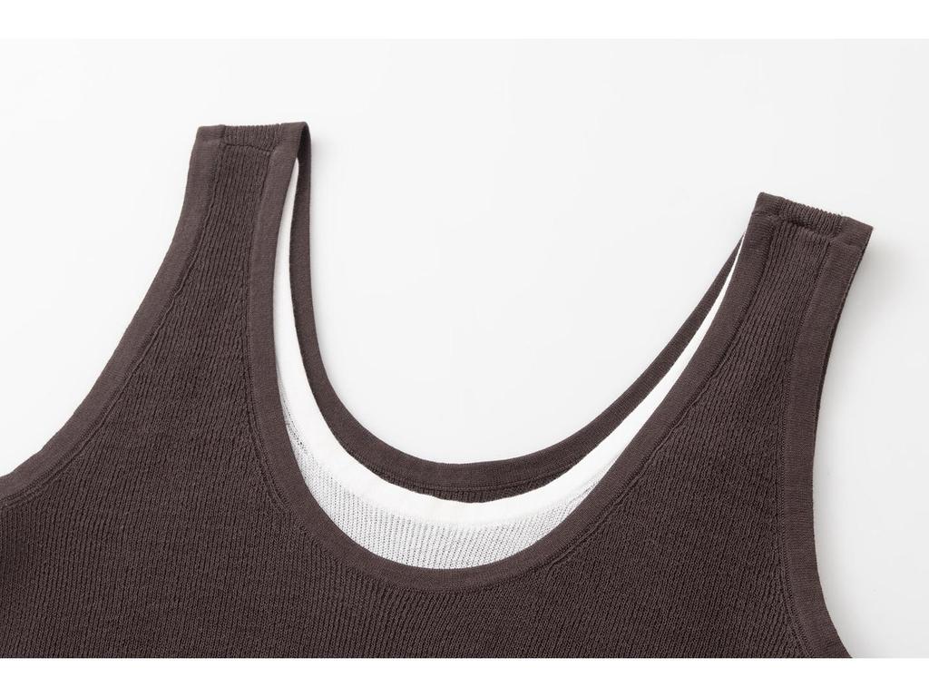 Spring 2026 Women's U-Neck Knit Camisole Tank Top