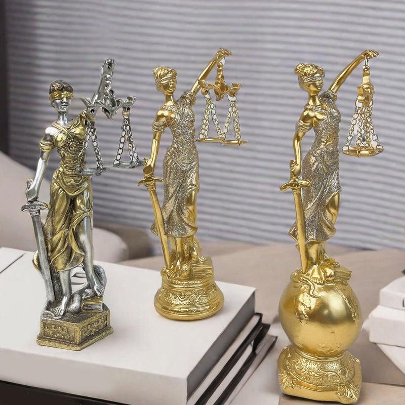 Статуя Богини Справедливости Фемиды Статуя Богини Справедливости Орнаменты Греческой Мифологии Статуи Справедливости с Завязанными Глазами Домашний Декор