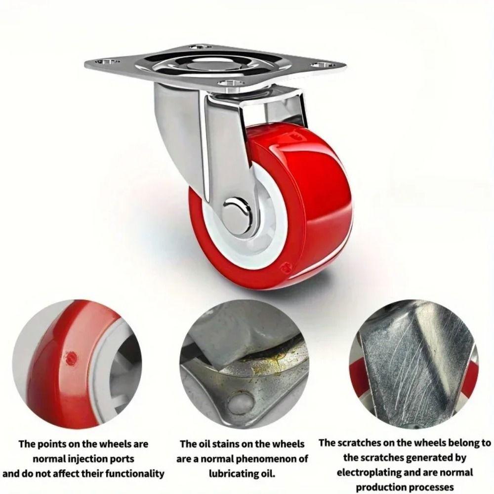 2 шт. 360-градусные мебельные ролики бесшумные ролики для стульев универсальные поворотные колеса для детской кроватки