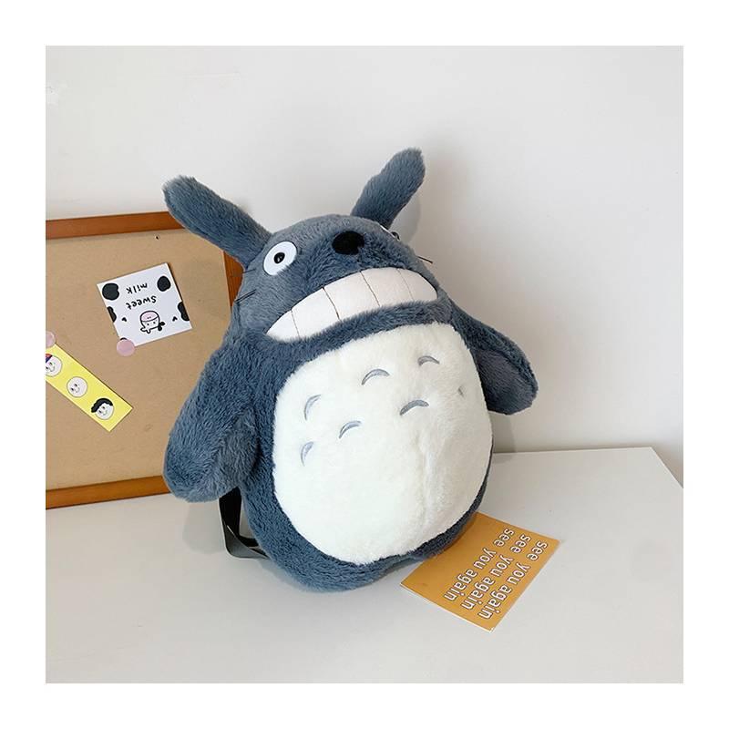 Милый плюшевый мультяшный рюкзак для девочек, большого размера с очаровательным дизайном кота-дракона с двойными плечевыми лямками