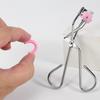 Eyelash Clip Long Lasting Curl Good Curling Effect Elastic Fitted Eye Shape Manual Press Eyelash Curler with Comb for Make Up