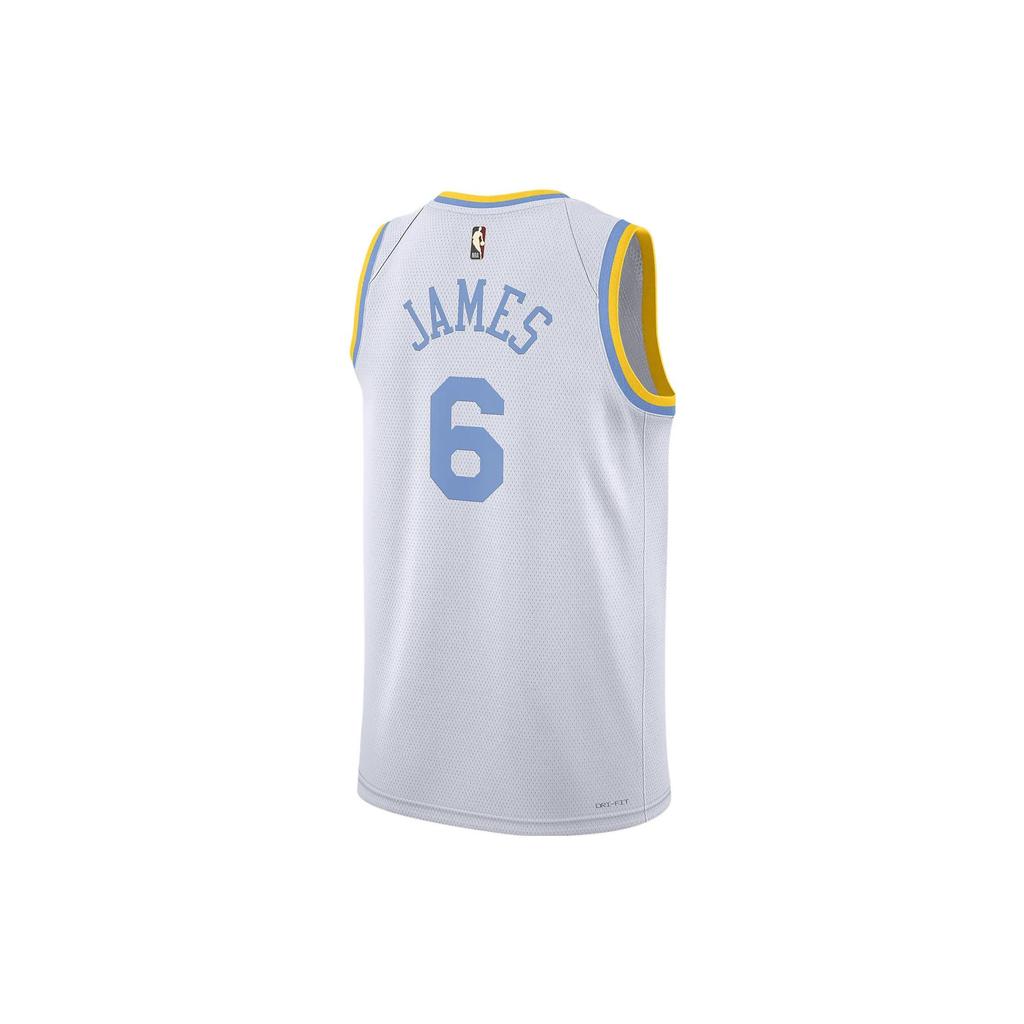 Nike NBA Los Angeles Lakers Dri-FIT Swingman Jersey White/Baby Blue/Yellow Unisex Streetwear DO9448-101