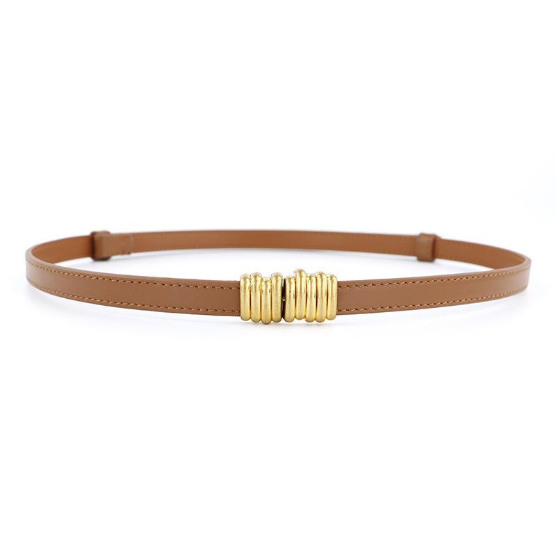 Mary Top grain leather women's belt - decorative & versatile