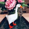 1Pcs Creative Pastoral Duck  Magnet Statue Car Key Scissors Resin Craft Ornaments Home Atmosphere Cute