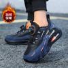 Boys' Shoes 2025 Spring and Autumn New Velvet Warm Middle-aged and Older Children's Rotating Button Leather Waterproof and Non-slip Running Shoes