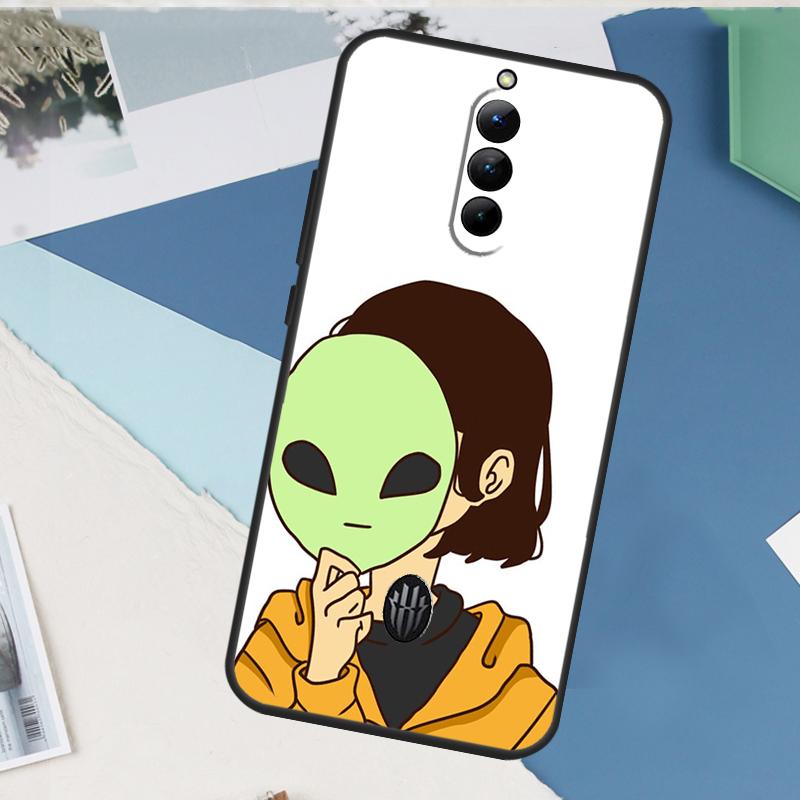 Alien Kawaii Art Case For ZTE Nubia Red Magic 9 10 11 8 8S 9S 10S Pro Plus 6 7 6S 7S Pro 5G 6R 10 Air Cover