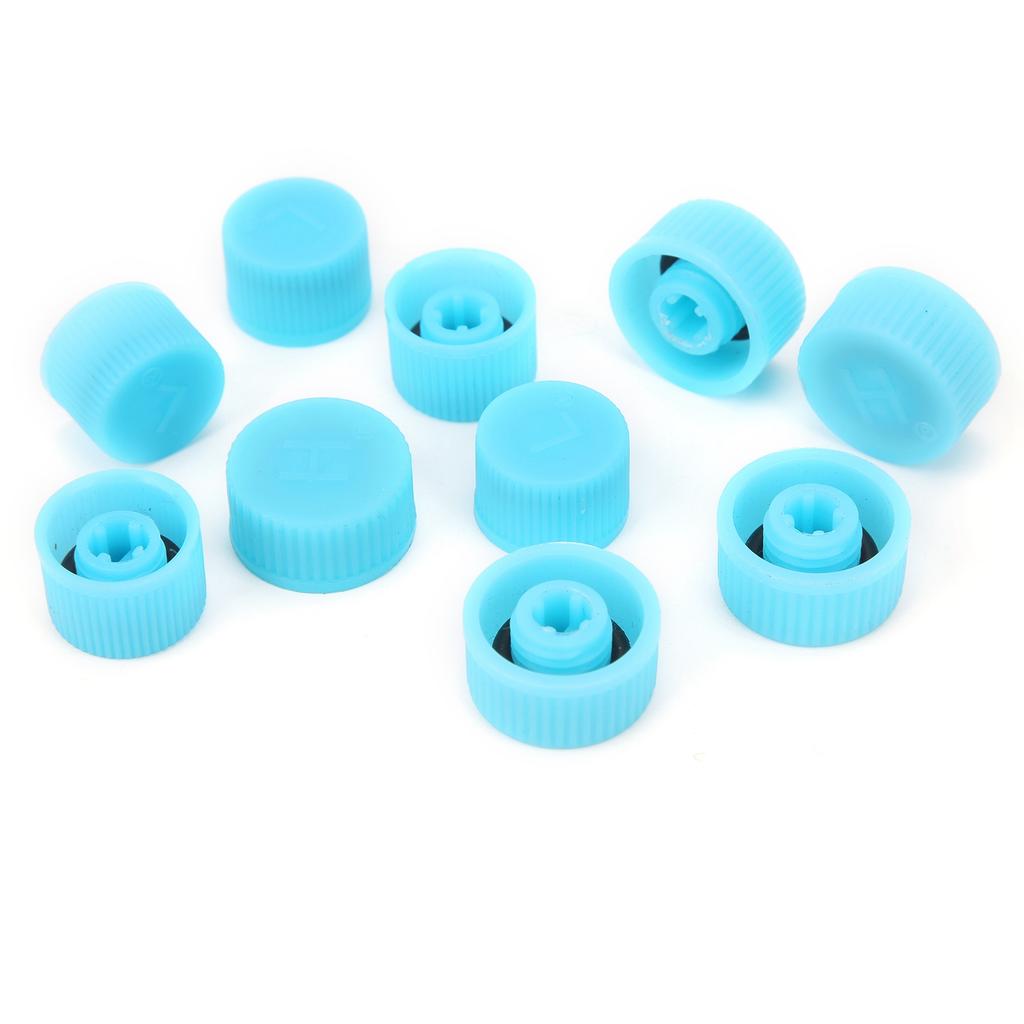 10Pcs A C Refrigerant Port Cap W Seal Ring High Low Side Air Conditioning Service Dust Cover